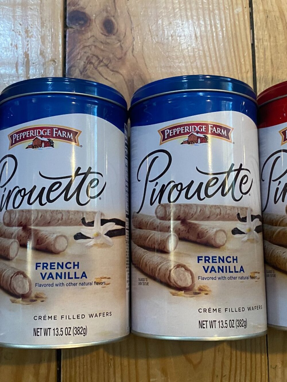 Pirouette-Pepperidge Farm Empty Tins-4 total-NEW!